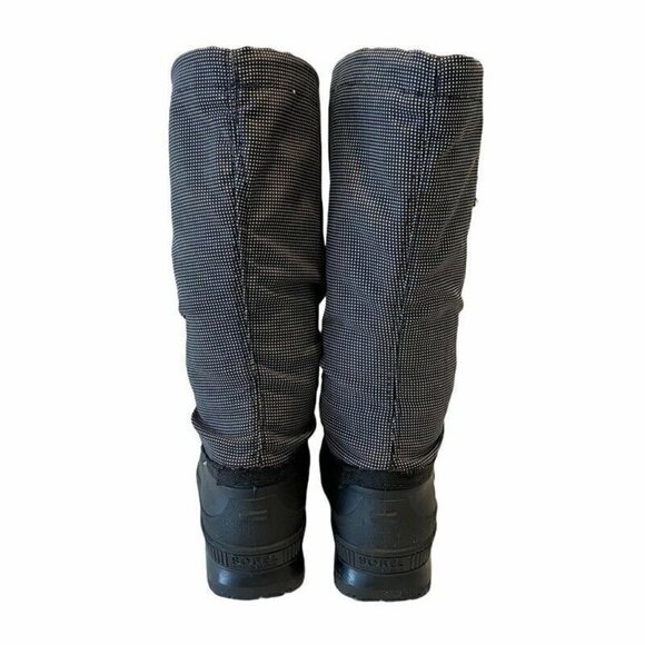 NEW Sorel Whitney ii Lace Black Cold-Weather Women Boots  Sorel Womens Winter Boots Black White Fabric 6
